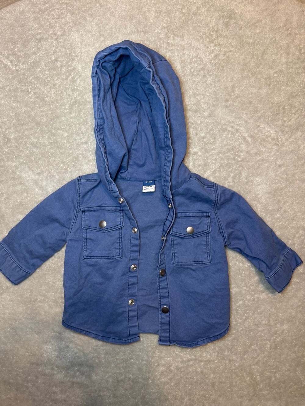 Old Navy Baby Hooded Denim Button-Front Shacket